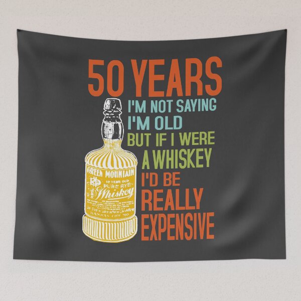 Item preview, Vintage whiskey 50th birthday  designed and sold by giftfromheart.
