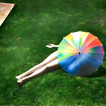 "Nude with Parasol - 1935 - Martin Munkacsi - Harpers Bazaar Photograph