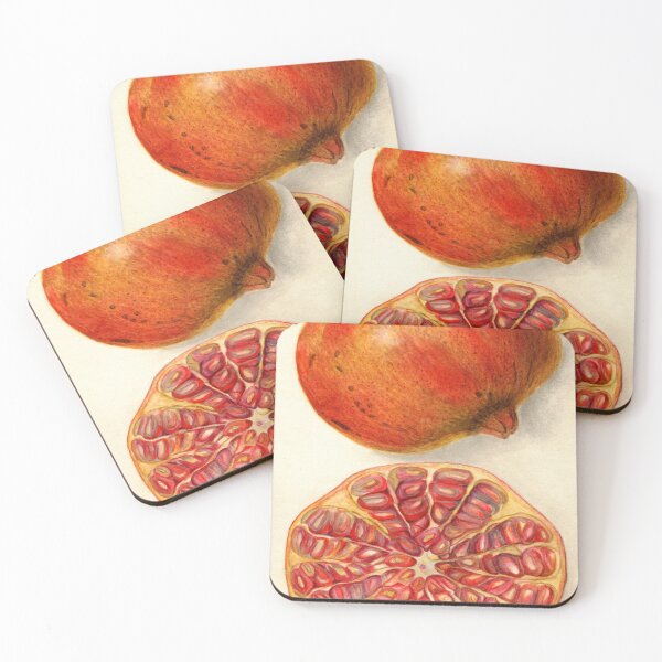 Item preview, Punica Granatum Pomegranate Scientific Illustration designed and sold by Lacasadellora.