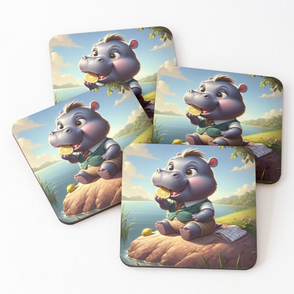 Item preview, The Gourmet Hippo: Savoring the Lemon designed and sold by 0penvimark.