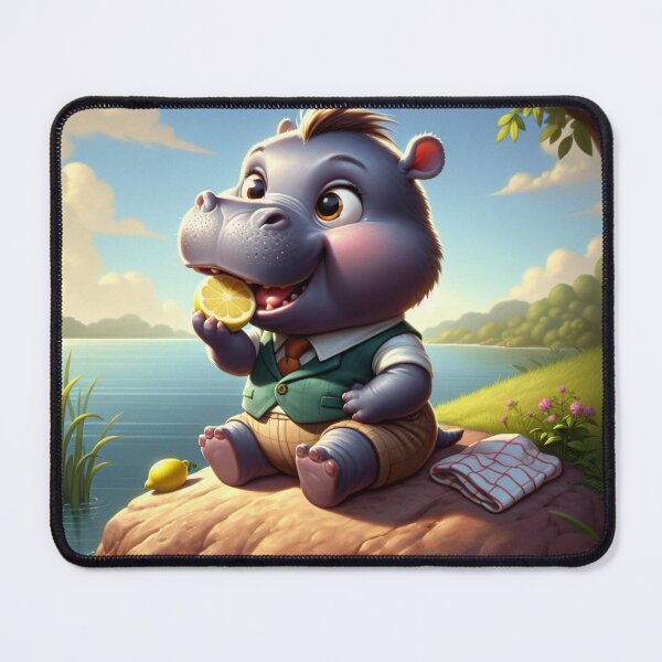 Item preview, The Gourmet Hippo: Savoring the Lemon designed and sold by 0penvimark.