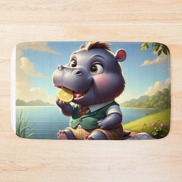Item preview, The Gourmet Hippo: Savoring the Lemon designed and sold by 0penvimark.