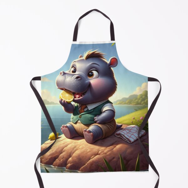 Item preview, The Gourmet Hippo: Savoring the Lemon designed and sold by 0penvimark.