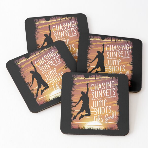 Item preview, Chasing Sunsets and Jump Shots Basketball  designed and sold by ZanyPaintbrush.