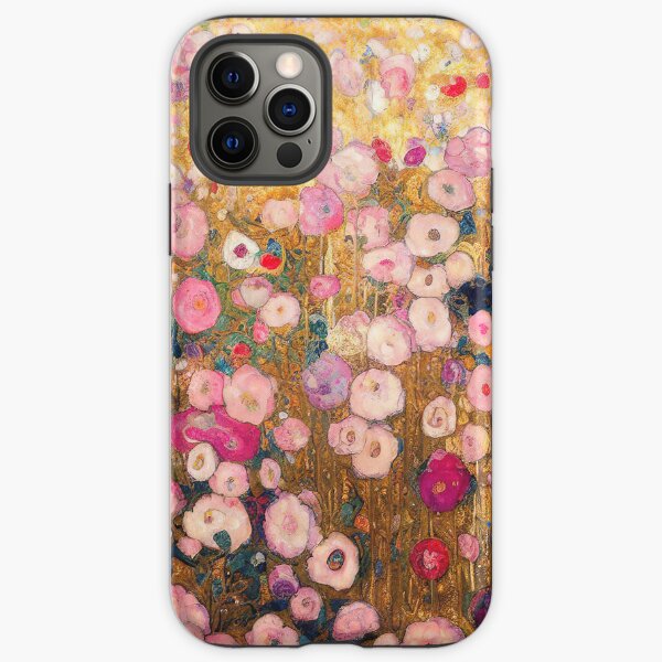 Item preview, Gustav Klimt Pink Flower Garden designed and sold by maniacfitness.