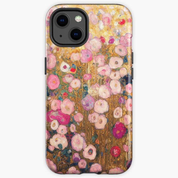 Item preview, Gustav Klimt Pink Flower Garden designed and sold by maniacfitness.