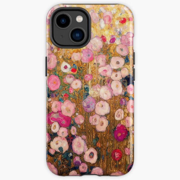 Item preview, Gustav Klimt Pink Flower Garden designed and sold by maniacfitness.