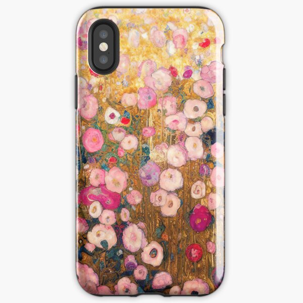 Item preview, Gustav Klimt Pink Flower Garden designed and sold by maniacfitness.