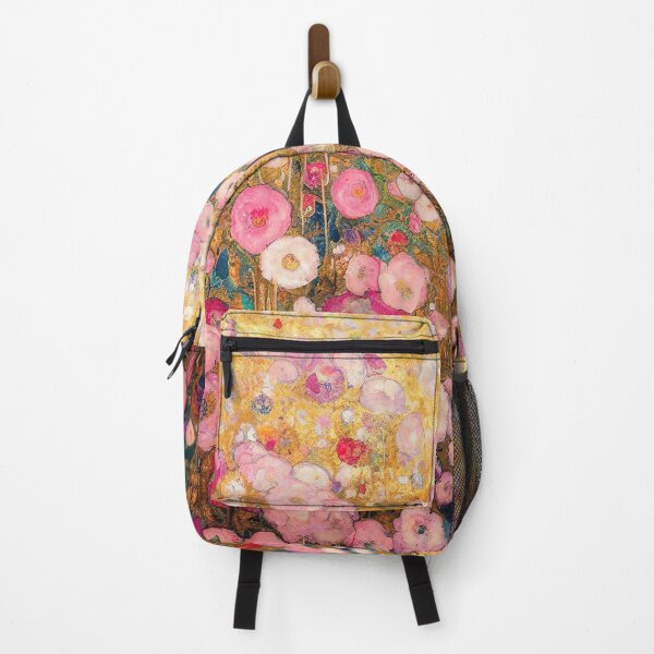 Item preview, Gustav Klimt Pink Flower Garden designed and sold by maniacfitness.
