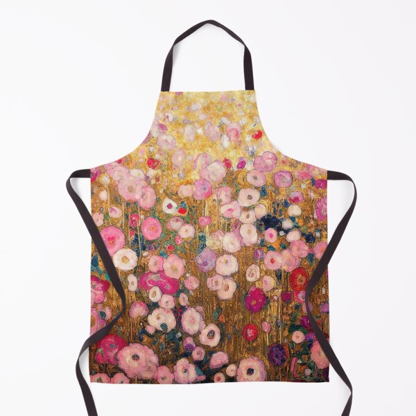 Item preview, Gustav Klimt Pink Flower Garden designed and sold by maniacfitness.