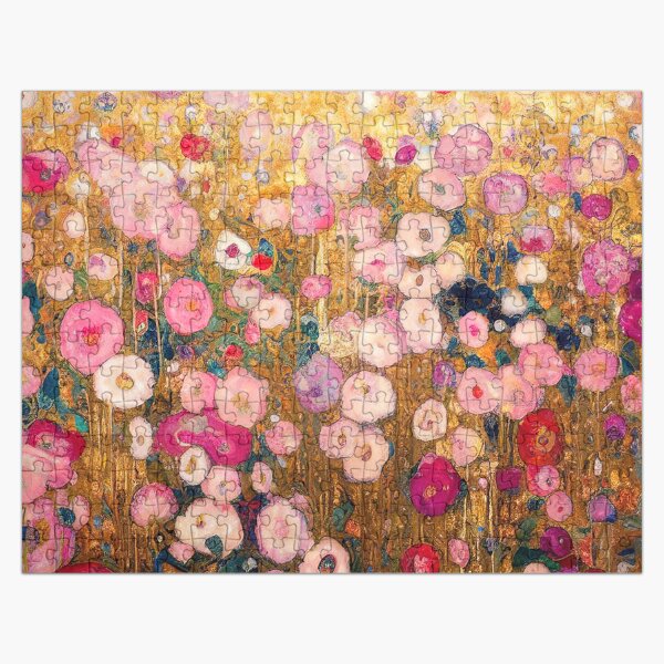 Artikel-Vorschau von Gustav Klimt Rosa Blumengarten, designt und verkauft von maniacfitness.