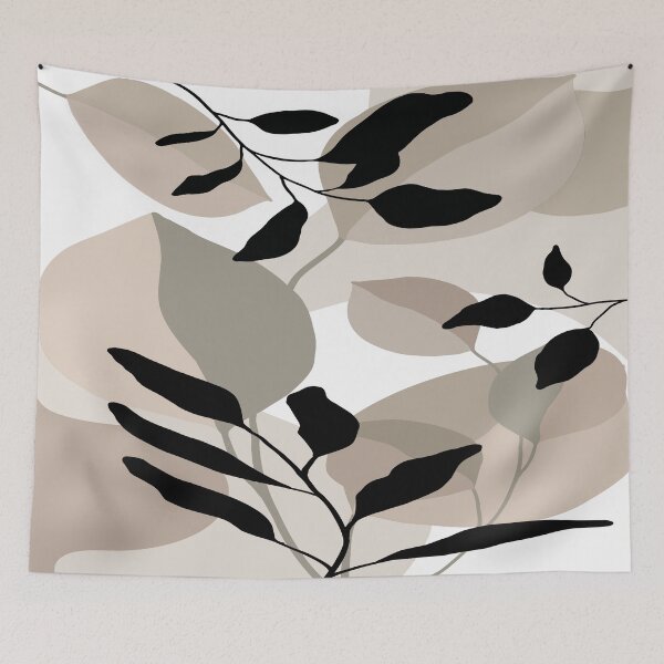 Item preview, Abstract home decorating minimalist flower line art wall poster designed and sold by jayne0524.