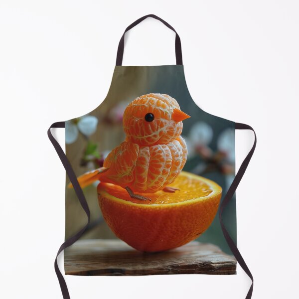 Item preview, Citrus Avian Artistry: Orange Peel Bird designed and sold by smartart42.