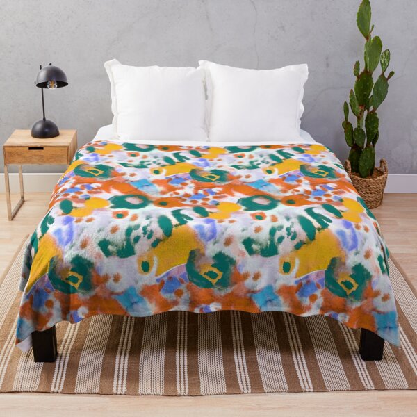 Item preview, ink wonder mix summer fantasy orange green designed and sold by Alessandro Remo Mazzoni Remotextiles.