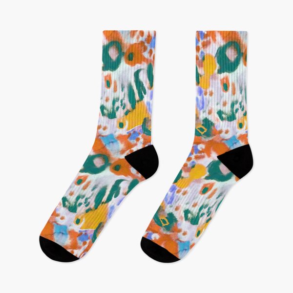 Item preview,  ink wonder mix summer fantasy orange green designed and sold by Alessandro Remo Mazzoni Remotextiles.