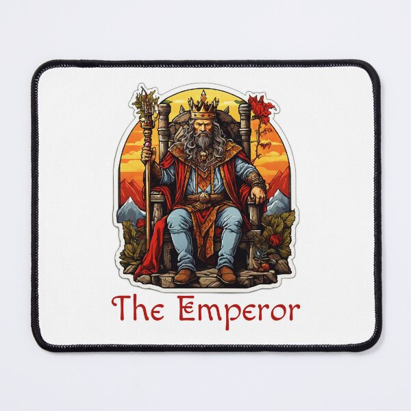 Item preview, Tarot Card Major Arcana The Emperor King at Sunset designed and sold by Pixel Waite.