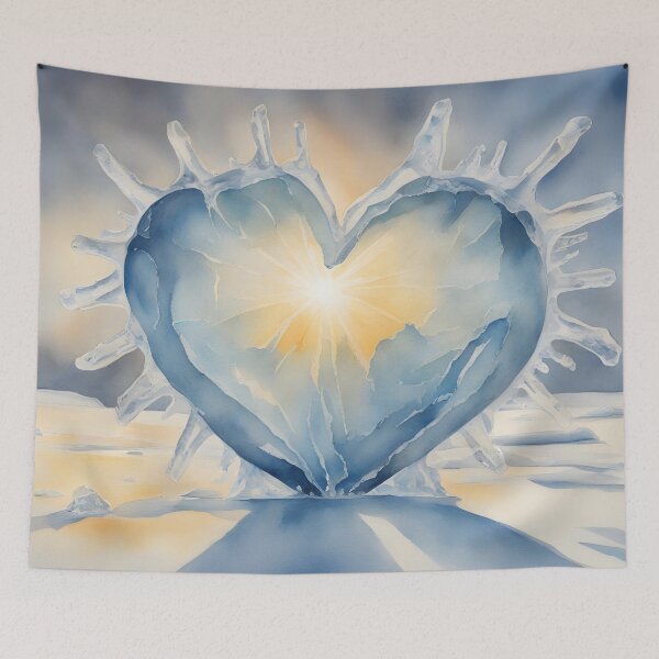 Item preview, Ice Heart Sculpture with Sunshine designed and sold by CalmnessbyChoice.