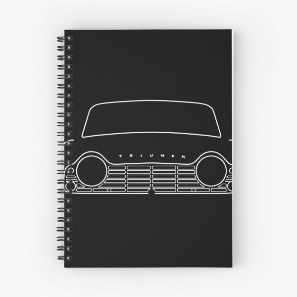 Item preview,  Triumph Tr4 Classic Car White Outline Graphic designed and sold by FrankInglis.