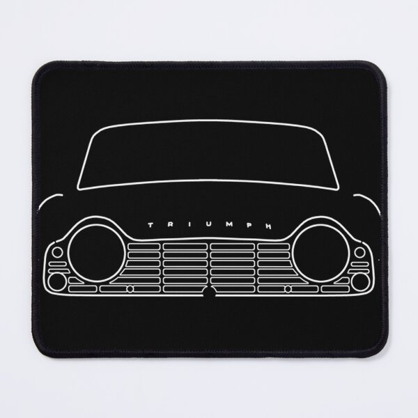 Item preview,  Triumph Tr4 Classic Car White Outline Graphic designed and sold by FrankInglis.