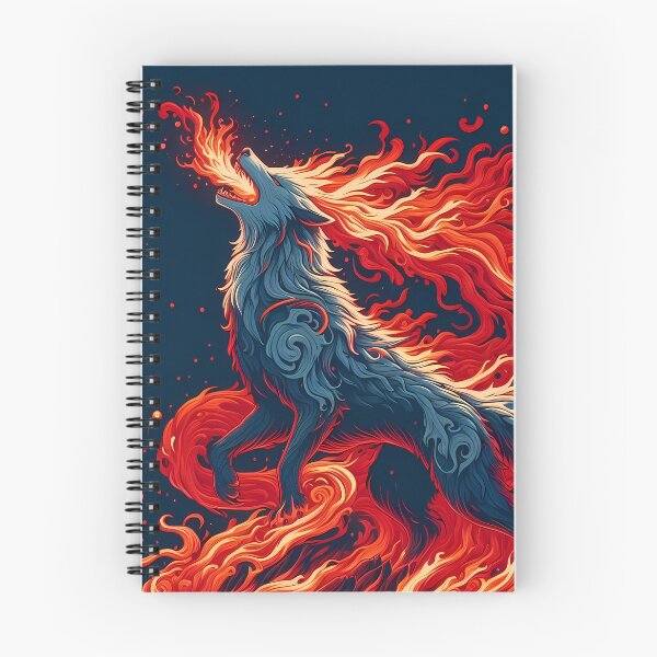 Item preview, Fire Wolf, Ai Generated Art  designed and sold by ACC .