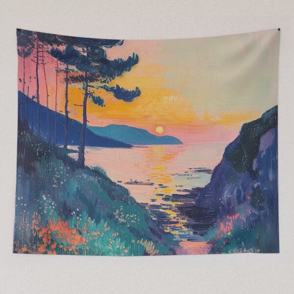 Item preview, Matisse Style, Sea, Coast, Maritime, Sunset designed and sold by ArtHouseNiklas.