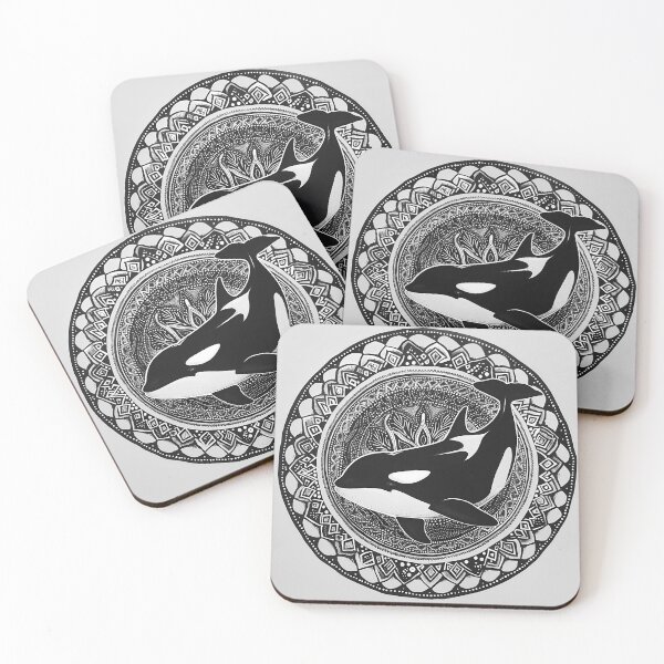 Item preview, Mandala - Orca B&W designed and sold by aleibanez.