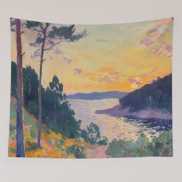 Item preview, Matisse Style, Sea, Coast, Maritime, Sunset designed and sold by ArtHouseNiklas.