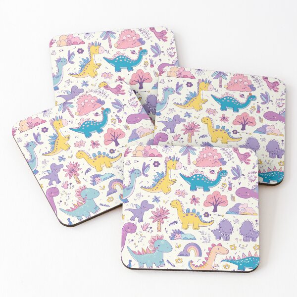 Item preview, Dino Doodles: Pastel Prehistoric Playground designed and sold by smartart42.