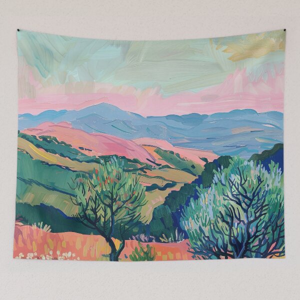 Item preview, Matisse Style, Landscape, Mountains, Fauvism designed and sold by ArtHouseNiklas.