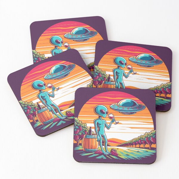 Item preview, Extraterrestrial wine tasting: Palatinate wine Alien designed and sold by MezkalArts.