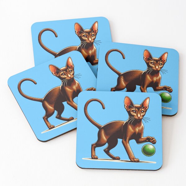 Item preview, Brown Chausie Playing With a Ball designed and sold by MGRcompany.