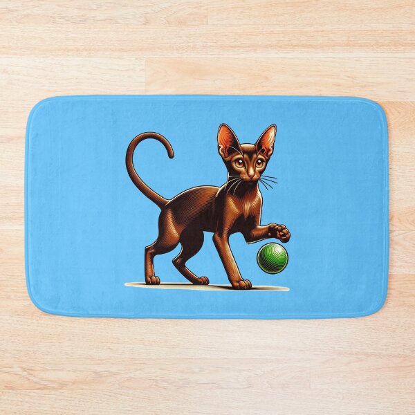 Item preview, Brown Chausie Playing With a Ball designed and sold by MGRcompany.