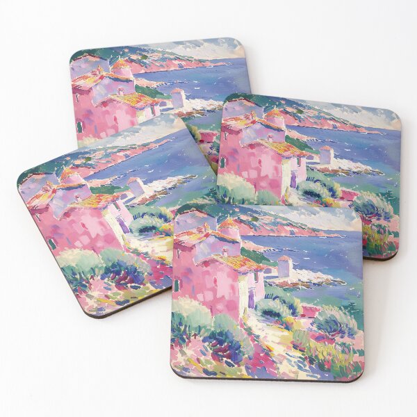 Item preview, Matisse Style, Sea, Coast, Pink, Fauvism, Pastel designed and sold by ArtHouseNiklas.
