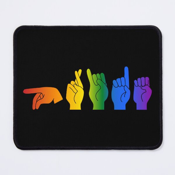 Item preview, ASL Pride I - Pride Flag Colors designed and sold by Lemon Pepper.