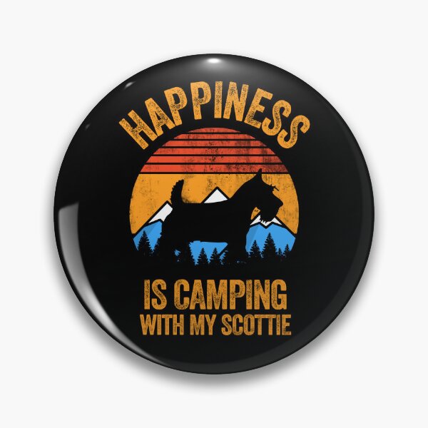 Item preview, Happiness Is Camping With My Scottie Scottish Terrier designed and sold by Guarddogdrive.