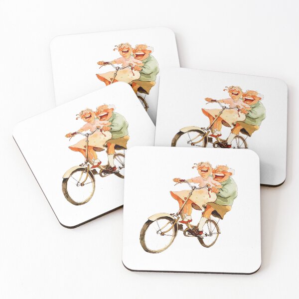 Item preview, Old Couple Bicycling designed and sold by Liededrom..