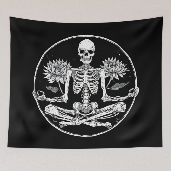 Item preview, Skeleton Meditation Lotus designed and sold by AngelinaBezm.