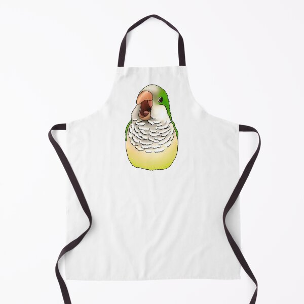 Item preview, Green Yelling Quaker Parrot designed and sold by LittleBeaksArt.
