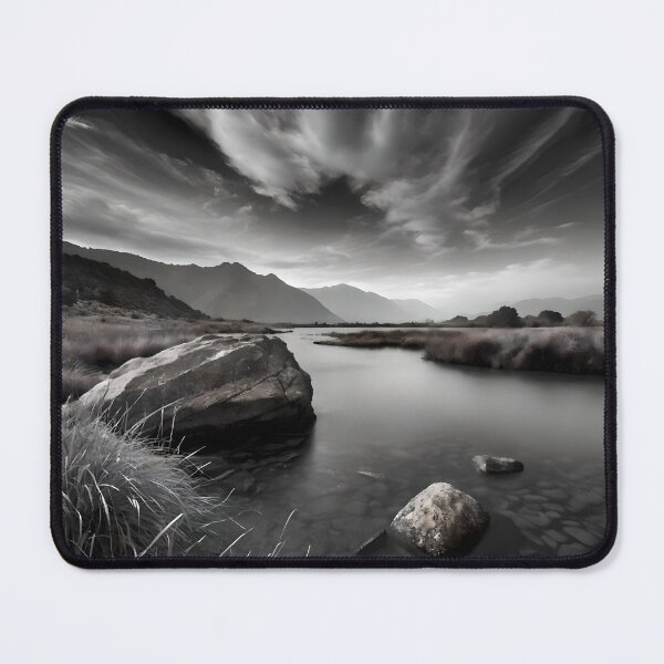 Item preview,  Midnight Majesty: HDR Cinematic Monochrome Beachscape designed and sold by ShadeScapeArt.