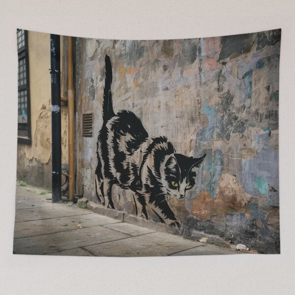 Item preview, Cat Stencil Graffiti designed and sold by Bomax121.