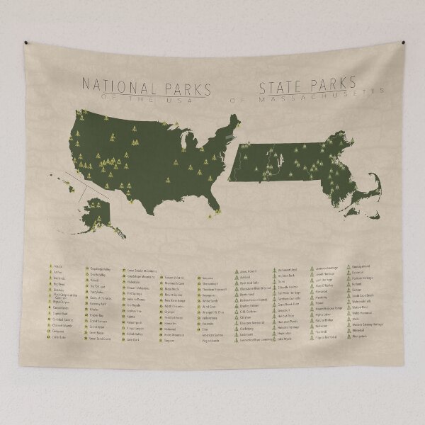 Item preview, US National Parks - Massachusetts designed and sold by FinlayMcNevin.