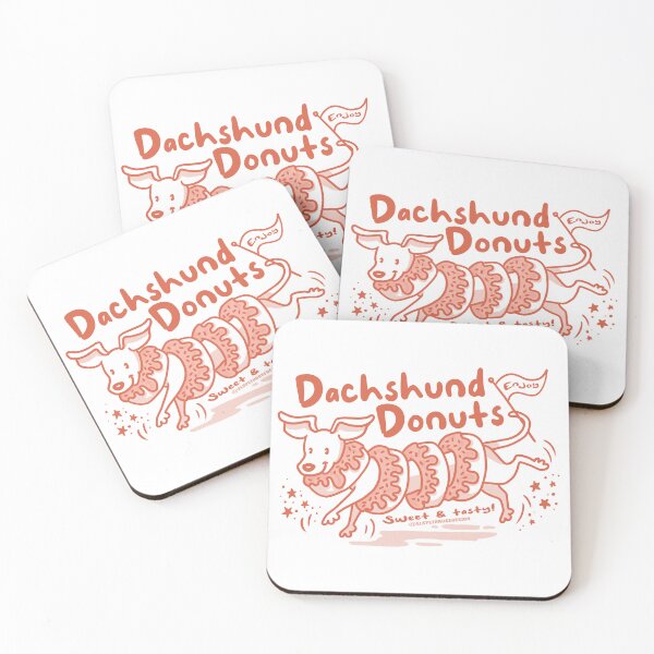 Item preview, Dachshund Donuts  designed and sold by Elspeth Rose Design.