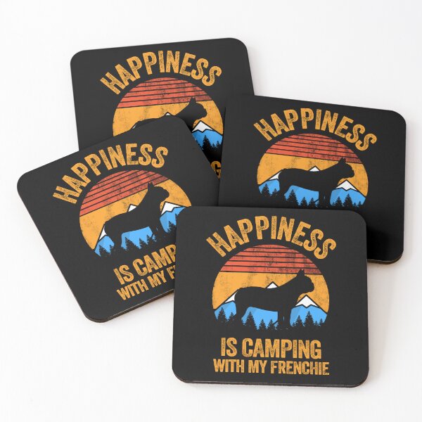 Item preview, Happiness Is Camping With My Frenchie designed and sold by Guarddogdrive.
