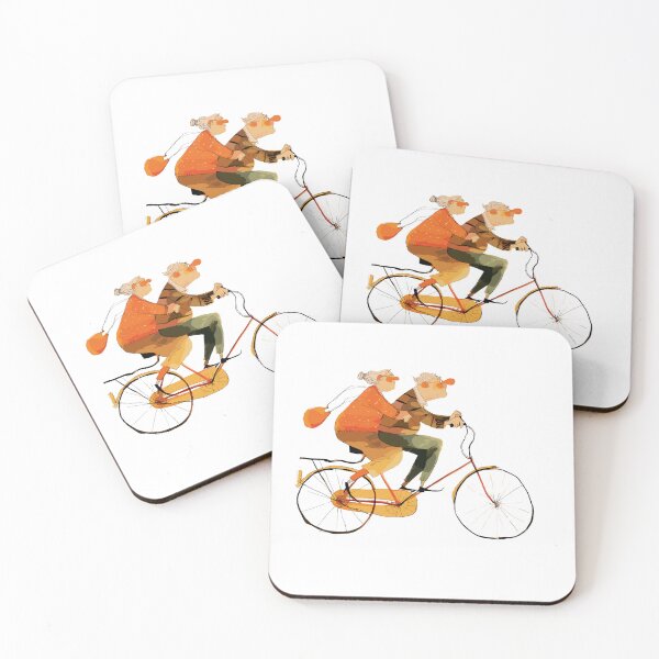 Item preview, Old Couple Bicycling designed and sold by Liededrom..