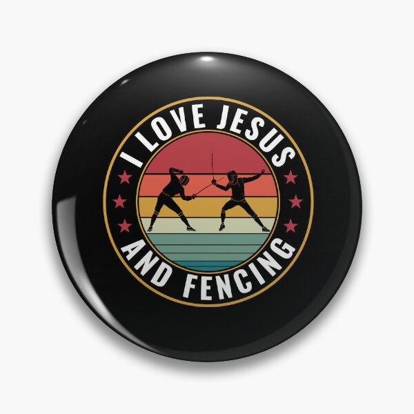 Item preview, I Love Jesus and Fencing Men Women Fencer designed and sold by BlueBerry-Pengu.