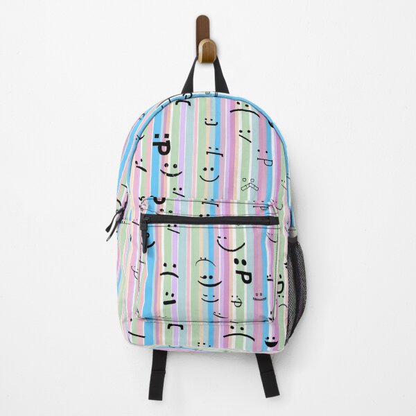 Item preview, Emoticons on Pastel Vertical Stripes designed and sold by JaygiesDesign.