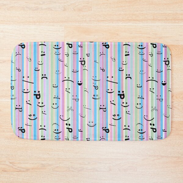 Item preview, Emoticons on Pastel Vertical Stripes  designed and sold by JaygiesDesign.
