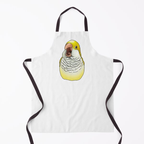 Item preview, Yellow Yelling Quaker Parrot designed and sold by LittleBeaksArt.