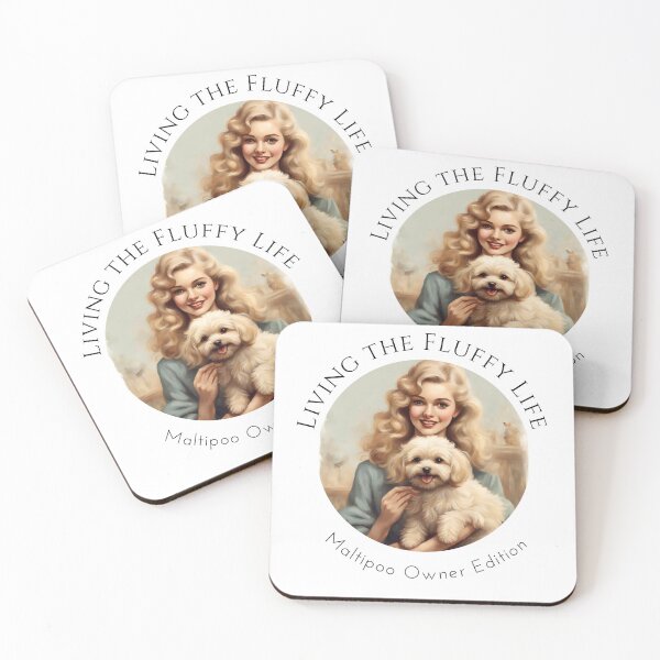 Item preview, Fluffy life of Maltipoo owner mom dog mommy lover vintage designed and sold by SoulfulT.