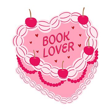 Vorschaubild zum Design book lover pink cake bookish  von catdiasart